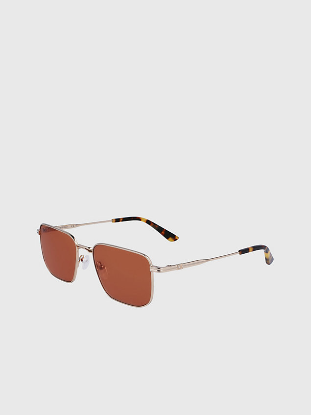 gold rectangle sunglasses ck23101s for men calvin klein