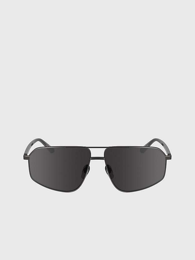 matte dark gunmetal navigator sunglasses ck23126s for men calvin klein