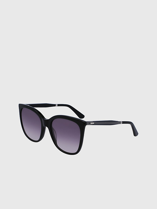 black rechthoekige zonnebril ck23500s voor dames - calvin klein
