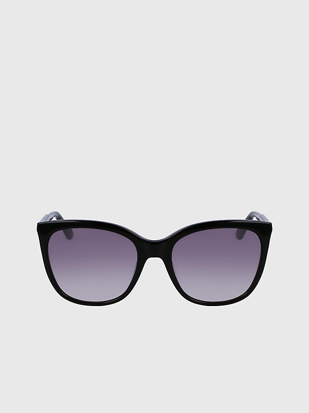 black rechteckige sonnenbrille ck23500s für damen - calvin klein