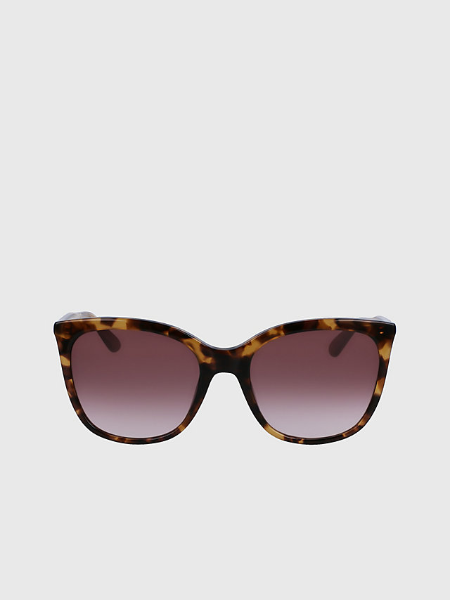 Brown Havana > Rechteckige Sonnenbrille Ck23500s > undefined Damen - Calvin Klein