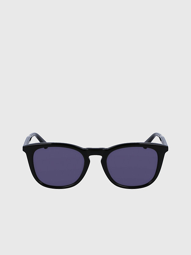 black ronde zonnebril ck23501s voor unisex - calvin klein