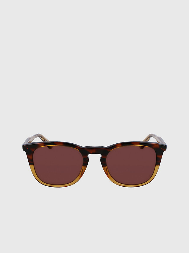 Brown Havana Runde Sonnenbrille Ck23501s undefined unisex Calvin Klein