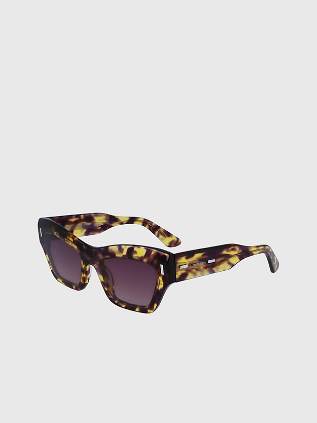 purple havana okulary przeciwsłoneczne typu butterfly ck23503s dla kobiety - calvin klein