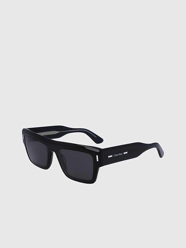 occhiali da sole squadrati ck23504s black da unisex calvin klein
