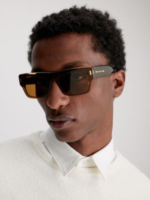 Calvin klein square sunglasses online