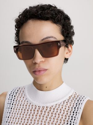 Calvin klein hot sale square sunglasses