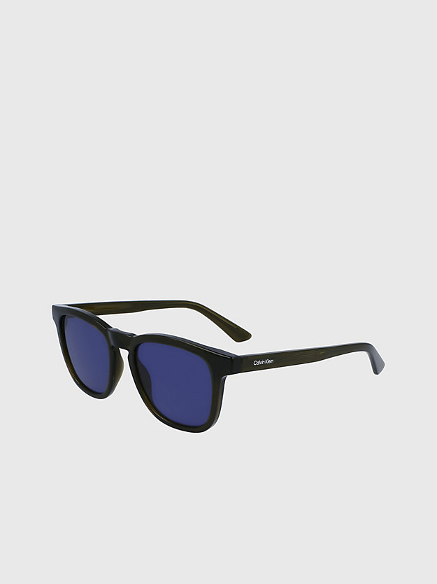 olive rectangle sunglasses ck23505s for men calvin klein