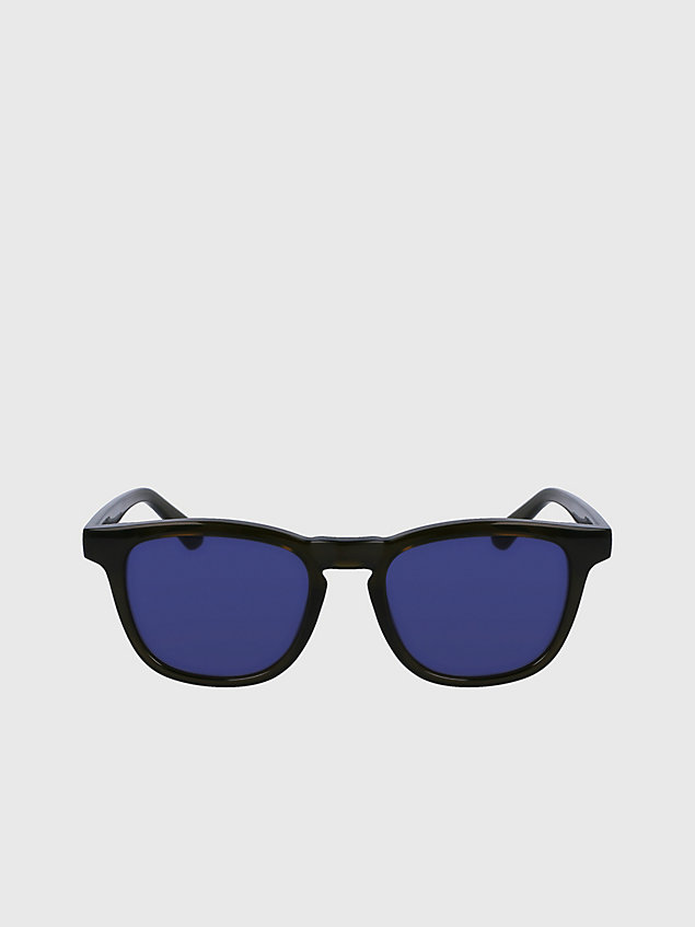 green rechteckige sonnenbrille ck23505s für herren - calvin klein