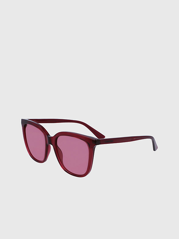 purple prostokątne okulary przeciwsłoneczne ck23506s dla kobiety - calvin klein