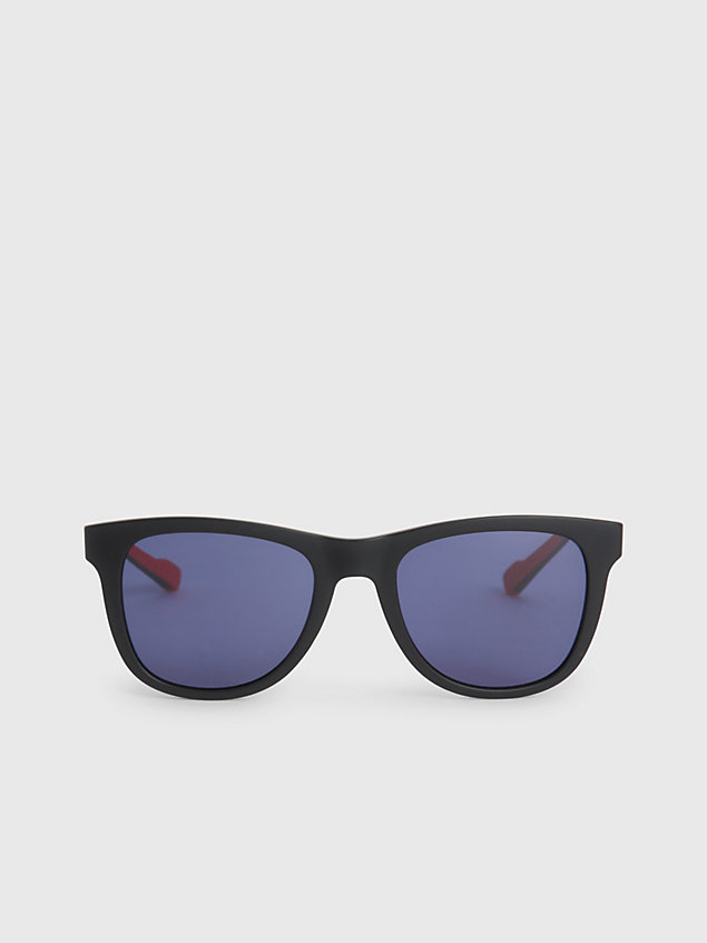 black rechthoekige zonnebril ck23507s voor heren - calvin klein