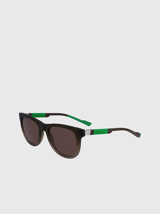 brown grey rectangle sunglasses ck23507s for men calvin klein
