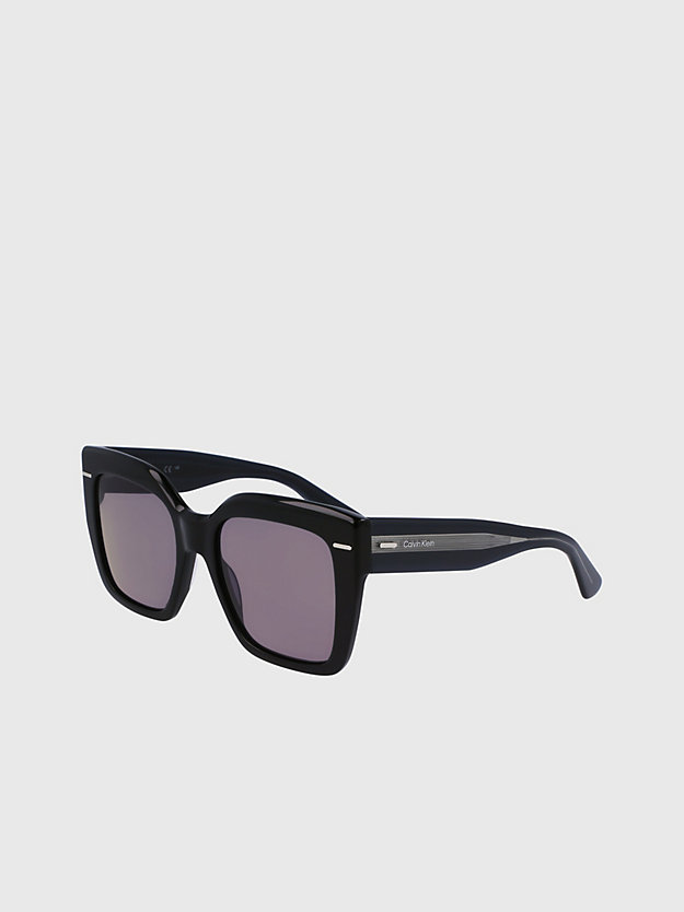 occhiali da sole rettangolari ck23508s black da donna calvin klein