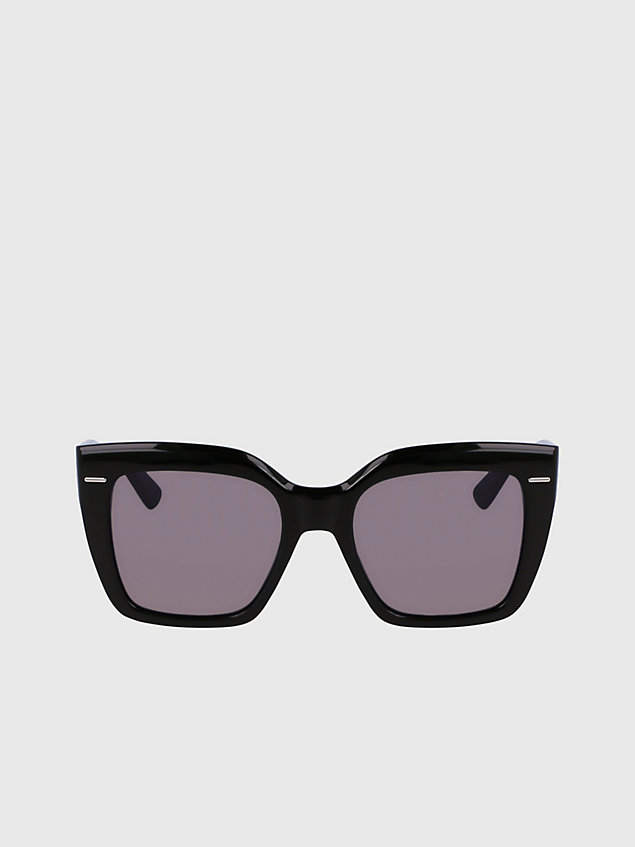 black prostokątne okulary przeciwsłoneczne ck23508s dla kobiety - calvin klein