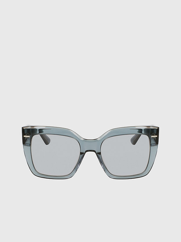avio rechthoekige zonnebril ck23508s voor dames - calvin klein