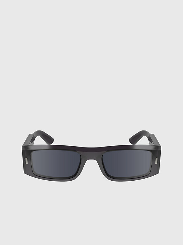lunettes de soleil carrées ck23537s slate grey pour unisex calvin klein
