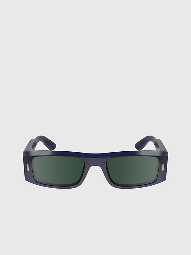 occhiali da sole squadrati ck23537s blue da unisex calvin klein