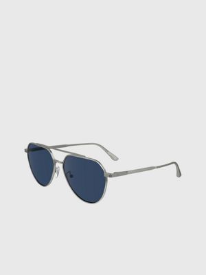 silver aviator sunglasses ck24100s for adults gender inclusive calvin klein