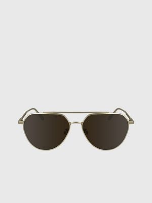 gold aviator sunglasses ck24100s for adults gender inclusive calvin klein