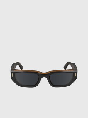 black modified rectangle sunglasses ck24500s for adults gender inclusive calvin klein