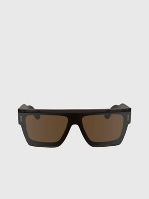 brown square sunglasses ck24502s for adults gender inclusive calvin klein