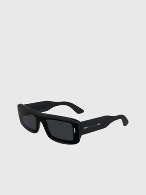 slate grey modified rectangle sunglasses ck24503s for adults gender inclusive calvin klein