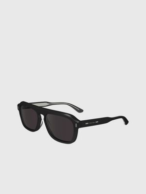 black modified rectangle sunglasses ck24504s for men calvin klein