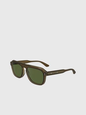 brown modified rectangle sunglasses ck24504s for men calvin klein