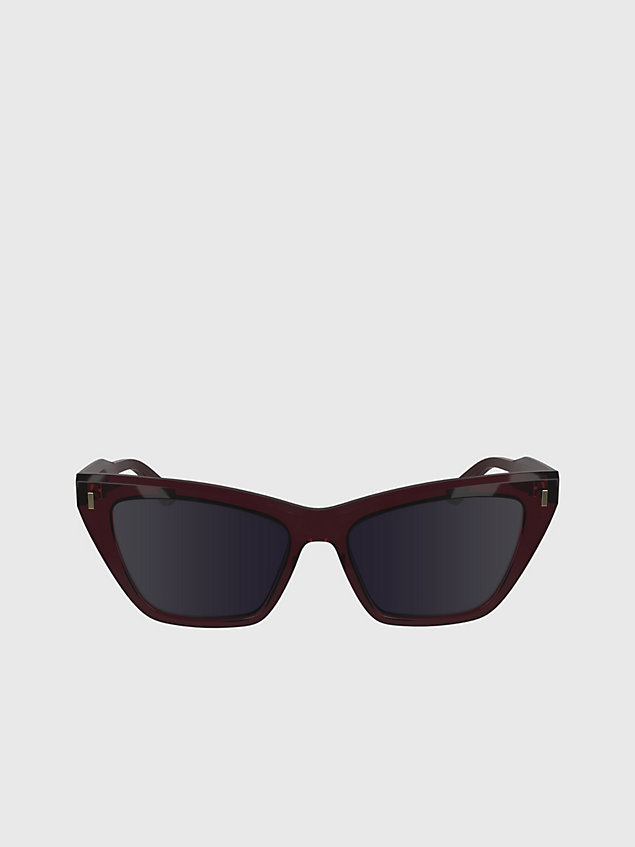 lunettes de soleil papillon ck24505s red pour femmes calvin klein