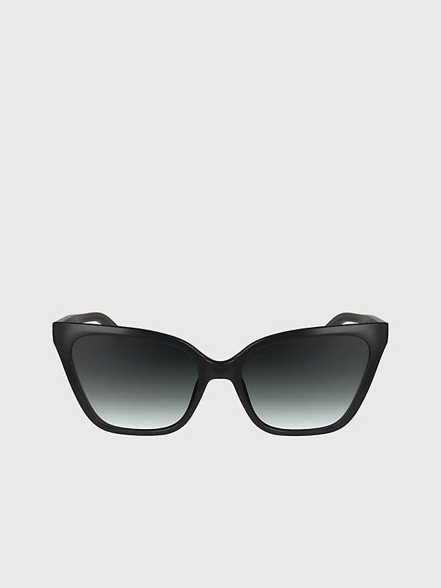 black sonnenbrille katzenauge ck24507s für damen - calvin klein