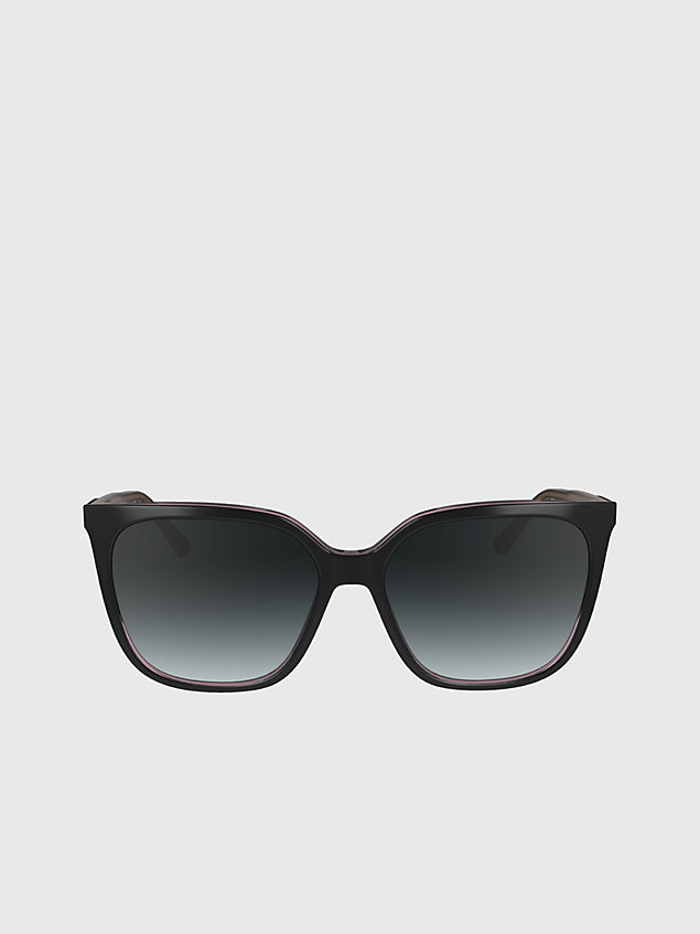 black modified rectangle sunglasses ck24509s for women calvin klein