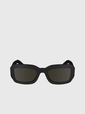 black modified rectangle sunglasses ck24511s for adults gender inclusive calvin klein