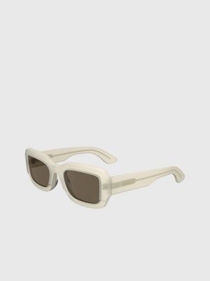 chalk modified rectangle sunglasses ck24511s for adults gender inclusive calvin klein