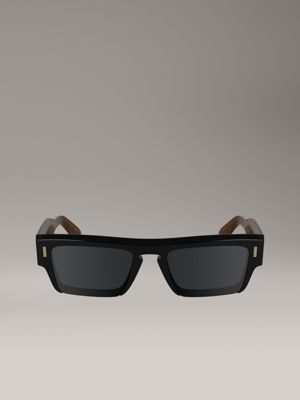 black modified rectangle sunglasses ck24532s for men calvin klein