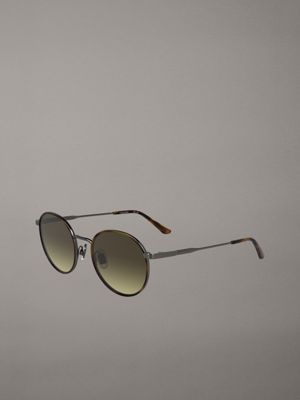 havana round sunglasses ck25101s for adults gender inclusive calvin klein