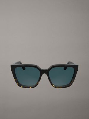 black modified rectangle sunglasses ck25500s for women calvin klein