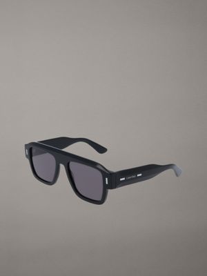 black modified rectangle sunglasses ck25509s for men calvin klein