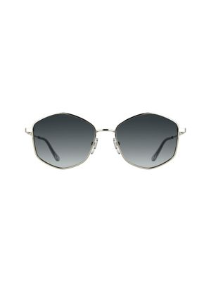 lunettes de soleil rectangulaires modifiées gold pour femmes calvin klein