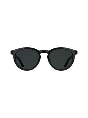 black round sunglasses for adult gender inclusive calvin klein