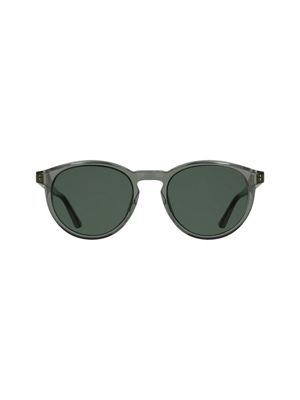 grey round sunglasses for adult gender inclusive calvin klein