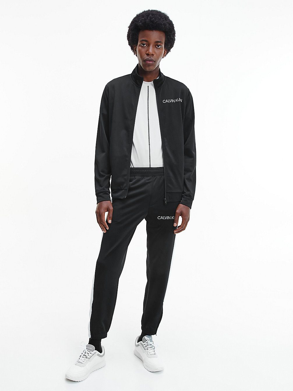 CK BLACK/ BRIGHT WHITE Comfort Jersey Tracksuit undefined men Calvin Klein