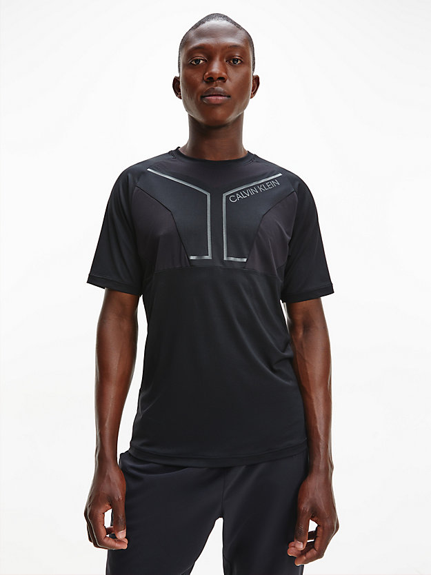 CK BLACK Recycled Polyester Gym T-shirt for men CK PERFORMANCE