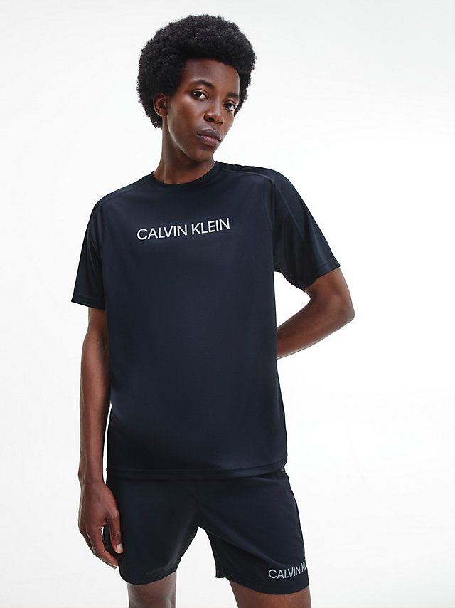 CK Black > Logo Gym-T-Shirt Aus Recyceltem Polyester > undefined Herren - Calvin Klein