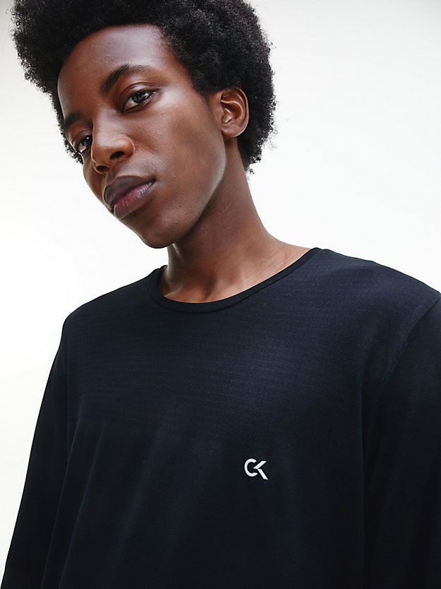 CK BLACK Long Sleeve Gym T-shirt for men CK PERFORMANCE