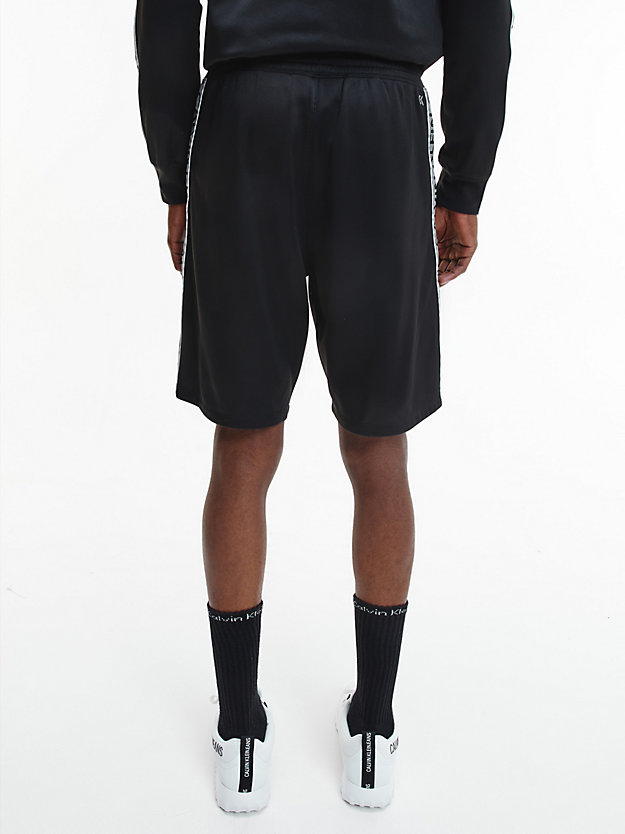 CK BLACK/ BRIGHT WHITE Shorts deportivos relaxed de felpa de hombre CK PERFORMANCE