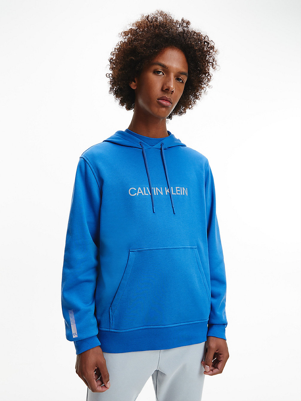 BRIGHT COBALT/CK BLACK Hoodie Met Logo undefined heren Calvin Klein