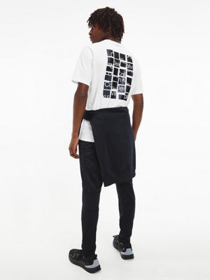BRIGHT WHITE Logo Gym T-Shirt for men CK PERFORMANCE