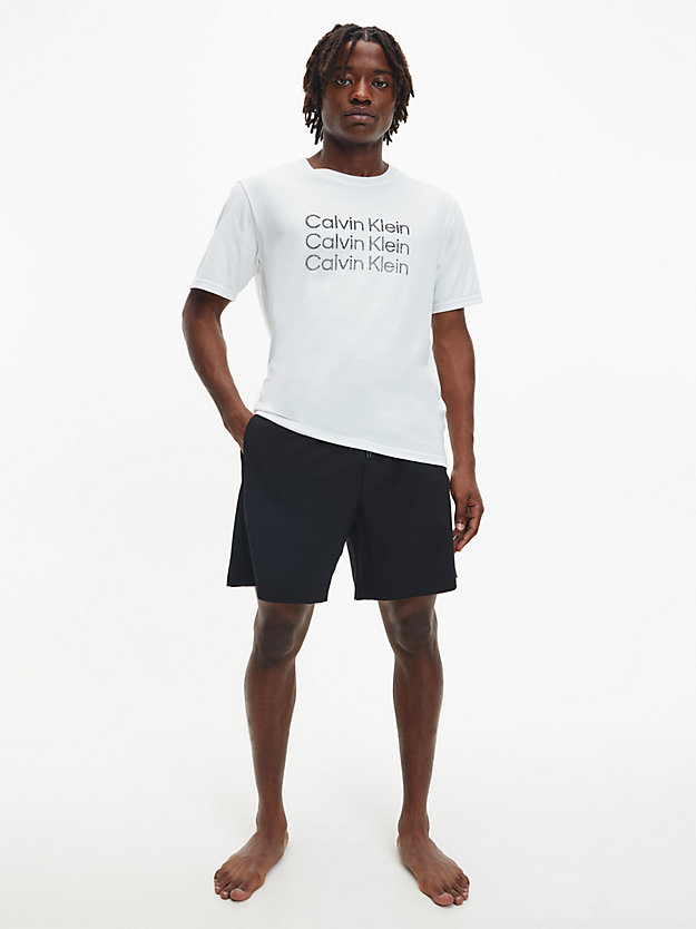 BRIGHT WHITE Camiseta deportiva con logo de hombre CK PERFORMANCE