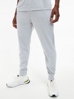 HIGH RISE Fleece Joggers undefined men Calvin Klein