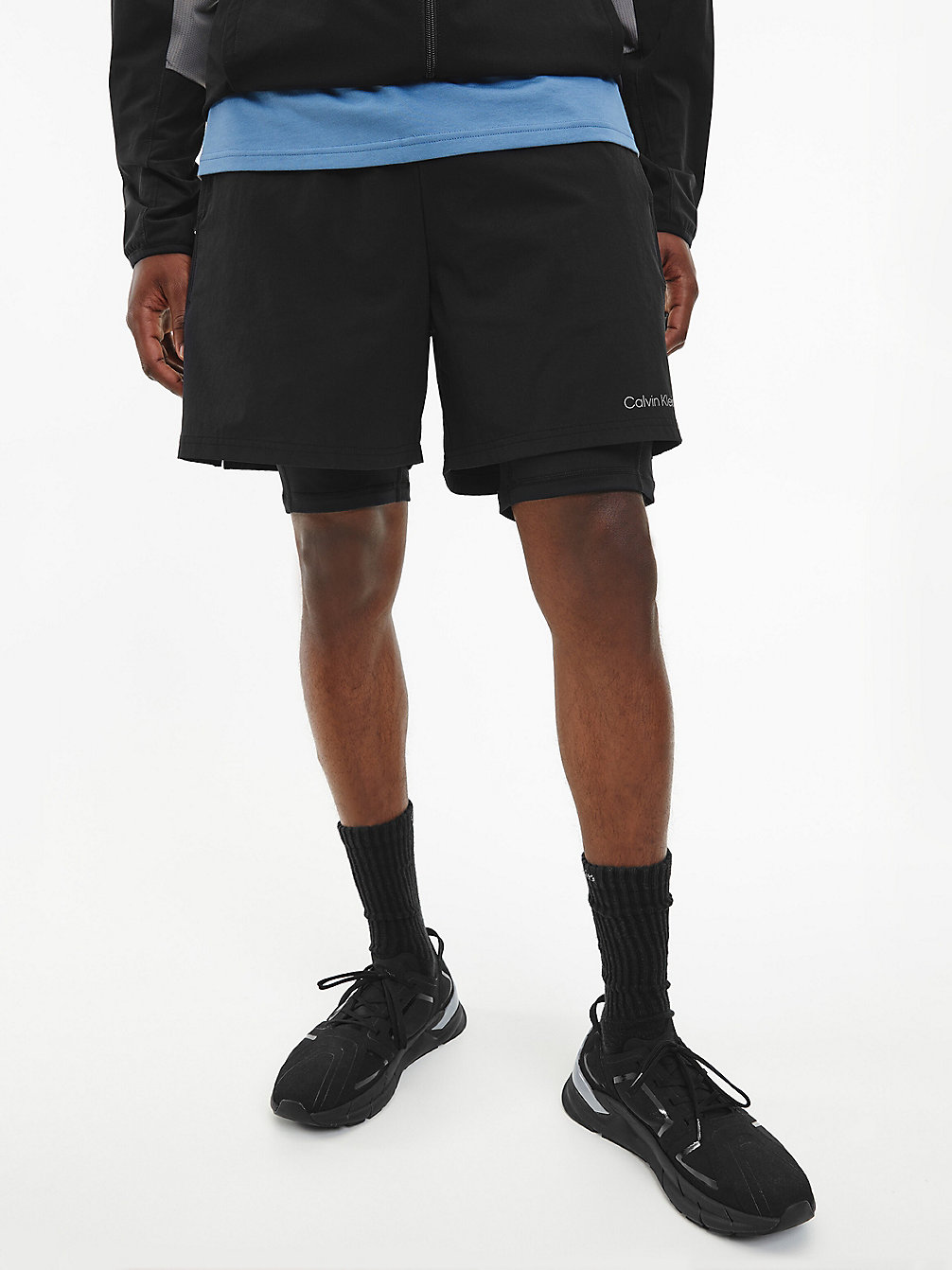 BLACK BEAUTY Kurze 2-In-1-Sporthose undefined Herren Calvin Klein